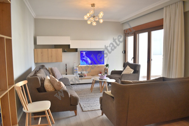 Apartment for rent in Bllok area in Tirana.

The apartment is situated on the eighth floor of a ne